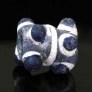 Ancient glass horned eye beads of Hellenistic to Roman period, Mediterranean basin.